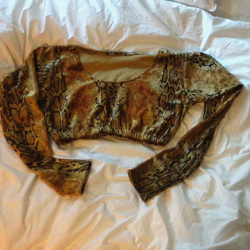 Snake print Velvet Choli,saree blouse, rave, yoga, Bollywood, Bellydance, Zumba